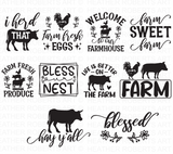 Farmhouse Quotes SVG Bundle