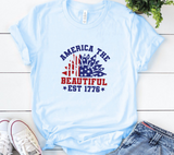 America The Beautiful Est 1776 SVG