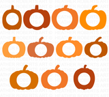 Pumpkin Monogram SVG Bundle