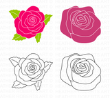 Rose Flower SVG Bundle