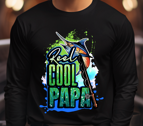 Reel Cool Papa Sublimation PNG