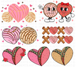 Concha Valentine Clipart Set