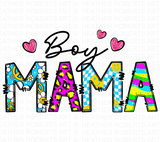 Boy Mama Sublimation PNG