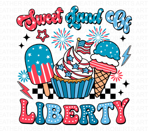 Sweet Land of Liberty PNG Sublimation