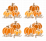 Hello Fall Pumpkins SVG Bundle