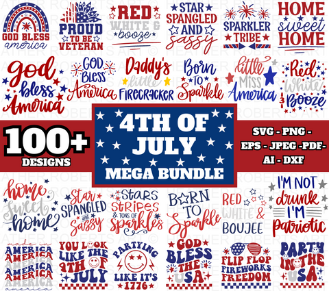 4th of July Mega SVG Bundle