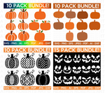 Pumpkin and Fall Leaves Mega SVG Bundle