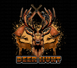 Deer Hunt Sublimation PNG