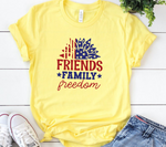 Friends Family Freedom Svg