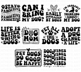 Retro Dog Quotes SVG Bundle