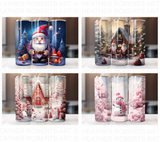 Christmas 20 Oz Tumbler Wrap Bundle - Volume 2