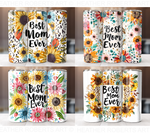 20 Oz Best Mom Ever Tumbler Sublimation Wraps Bundle