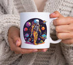 Psychedelic Skeleton Astronaut PNG