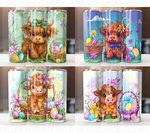 Easter Highland Cow Tumbler Wrap Bundle