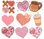 Concha Valentine Clipart Set