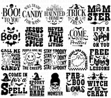 Retro Halloween SVG PNG Bundle