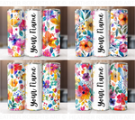 Add Your Own Text Floral Tumbler Bundle