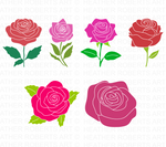 Rose Flower SVG Bundle