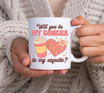 Will You Be My Concha To My Cafecito PNG