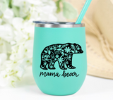 Floral Mama Bear SVG