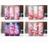 Valentine's Day 20 Oz Tumbler Wrap Bundle - Volume 1