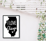 I Love Chicago Illinois SVG