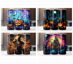 20 Oz Halloween Tumbler Sublimation Wraps Bundle