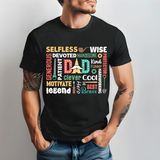 Dad Word Collage PNG