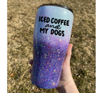 Iced Coffee and My Dogs SVG