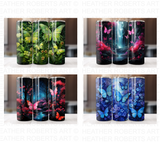 Butterfly 20 Oz Tumbler Sublimation Wraps Bundle