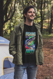 Fishing Makes Me Happy Sublimation PNG