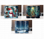 Christmas 20 Oz Tumbler Wrap Bundle - Volume 7