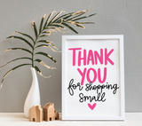 Thank You for Shopping Small SVG