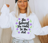 She Believed She Could So She Did SVG