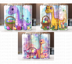 Easter Dinosaur Tumbler Wrap Bundle