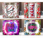 20 Oz Mother's Day Tumbler Sublimation Wraps Bundle