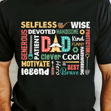 Dad Word Collage PNG