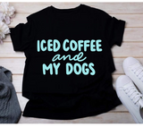 Iced Coffee and My Dogs SVG