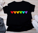 Rainbow Hearts SVG