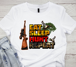 Eat Sleep Hunt Repeat Sublimation PNG