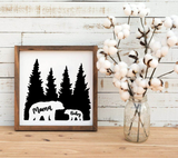 Bear in the Forest SVG