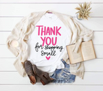 Thank You for Shopping Small SVG