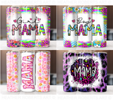 20 Oz Mother's Day Tumbler Sublimation Wraps Bundle