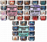 Christmas 20 Oz Tumbler Wrap Mega Bundle, 100 Designs