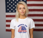 America The Beautiful Est 1776 SVG