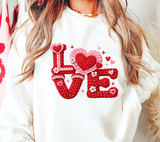 Valentines Day Yarn Crochet PNG Bundle