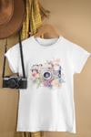 Floral Vintage Camera Sublimation PNG