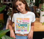 Easter Typography Sublimation PNG