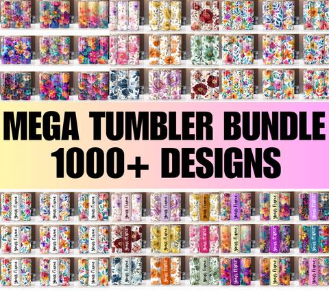 Ultimate Mega Design Tumbler Wrap Bundle 20oz Skinny