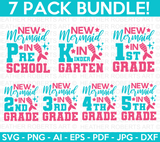 Back to School Mermaid SVG Bundle